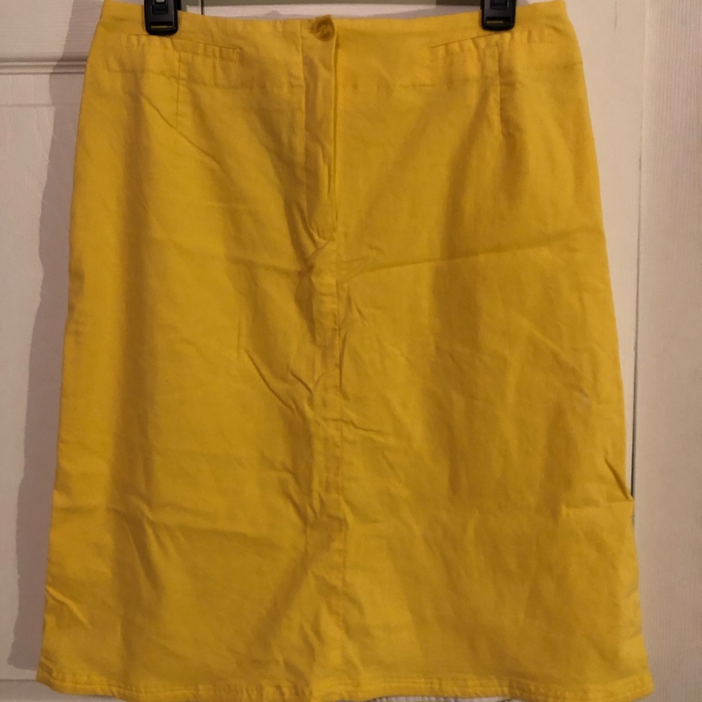 Yellow Pencil Skirt Small